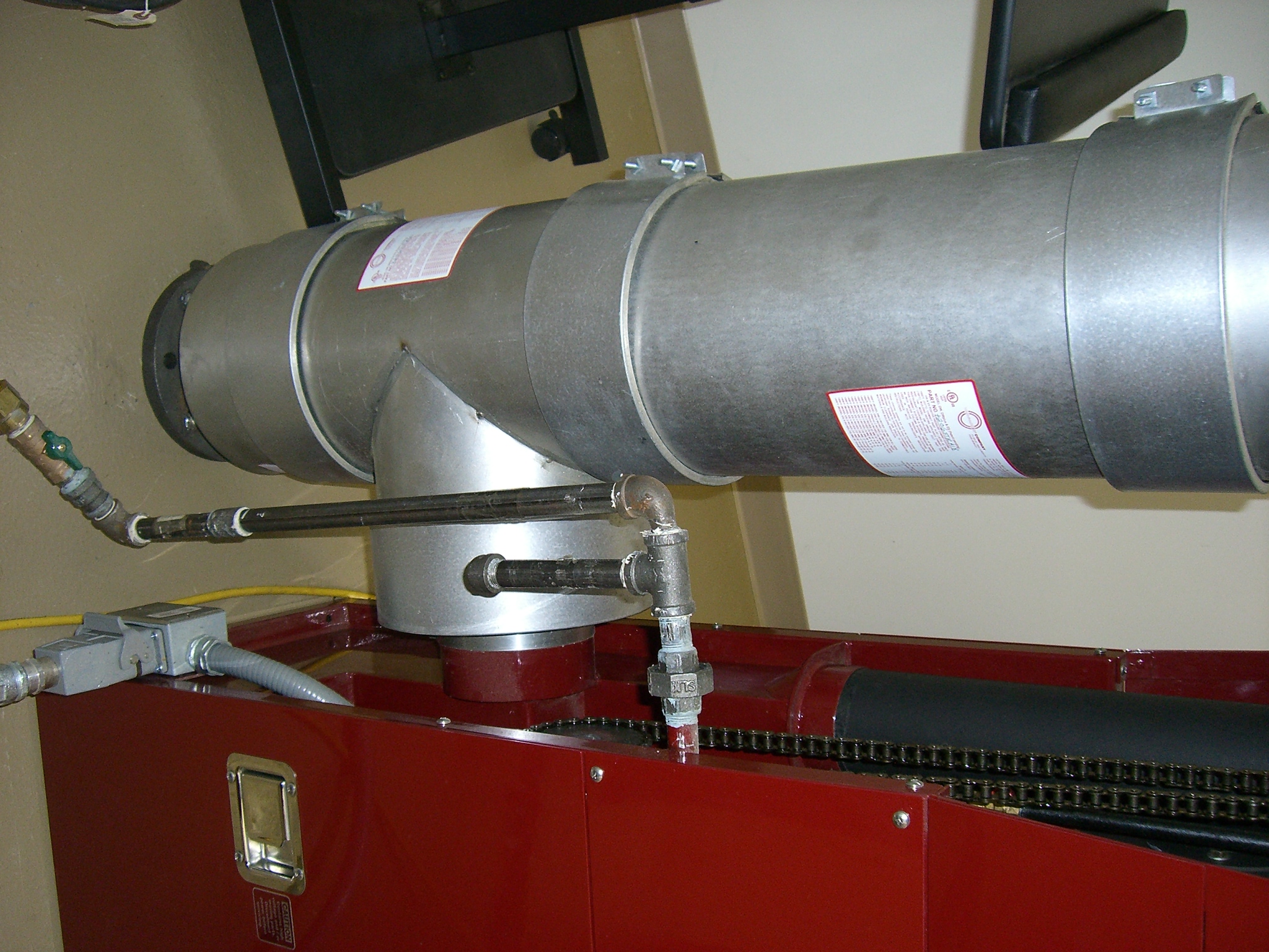 Selkirk double-wall insulated exhaust stack — custom fabricated for this installation